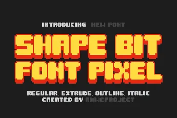 Shape Bit font