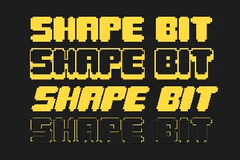 Shape Bit font