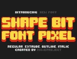 Shape Bit font