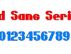 Bold Sans Serif 7 font