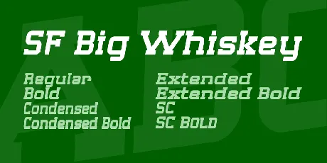 SF Big Whiskey font