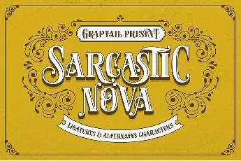 Sarcastic Nova font