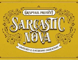 Sarcastic Nova font