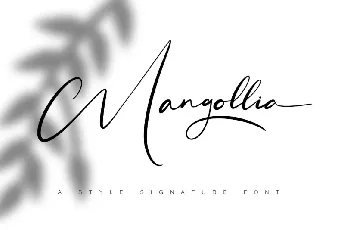 Mangollia font