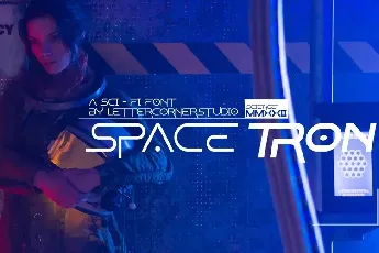 Spacetron font