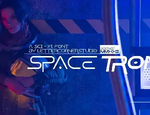 Spacetron font