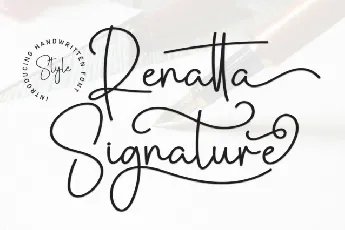 Renatta Signature font