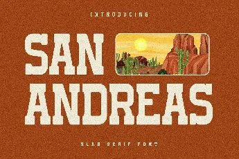 San Andreas font