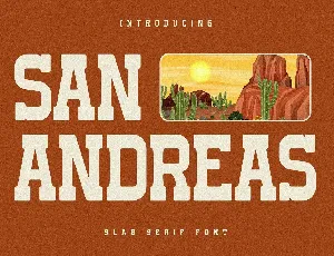 San Andreas font