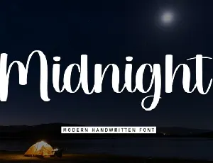 Midnight Script font