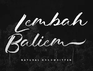 Lembah Baliem-Personal use font