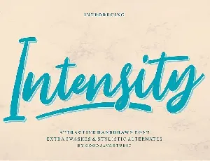 Intensity Script font