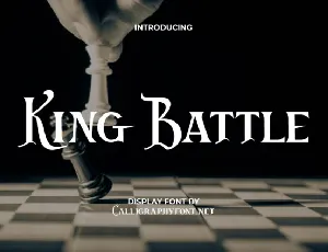 King Battle font