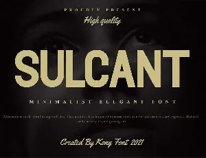 Sulcant font