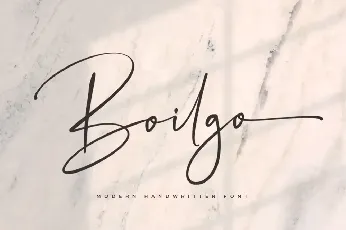 Boilgo font