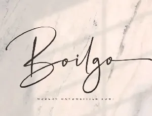 Boilgo font