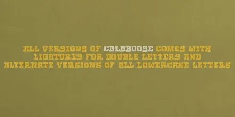 Calaboose DEMO font