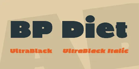 BP Diet font