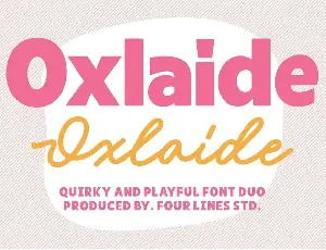 Oxlaide font