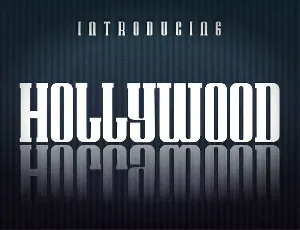 Hollywood font