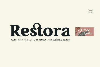 Restora Family font