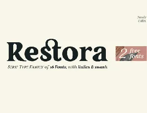 Restora Family font