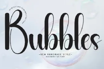 Bubbles Script font