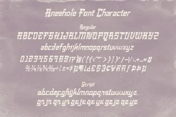 Kneehole Display font