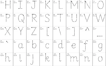 Sassoon Infant Dotted font