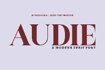 Audie font