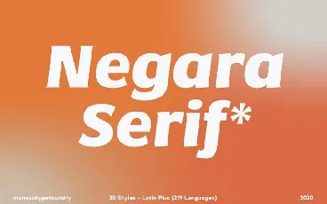 Negara Serif font