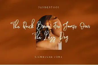 Pandertoos Signature font