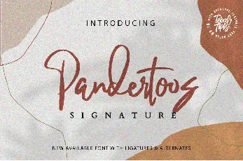 Pandertoos Signature font