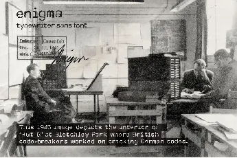 Enigma font