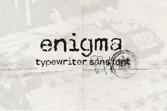 Enigma font