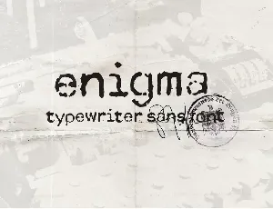 Enigma font