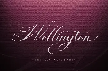 Wellington Script font