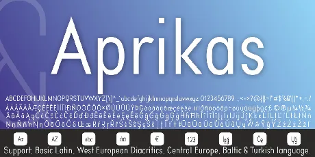 Aprikas font