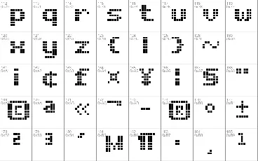 Bold LED Board-7 font