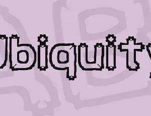 Ubiquity font