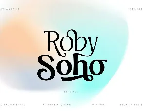 Roby Soho font