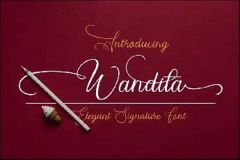 Wandita Script font