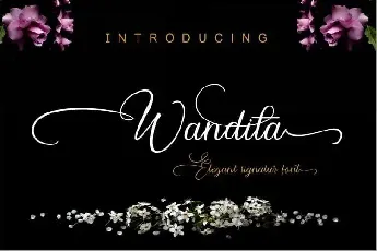 Wandita Script font