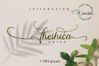 Wandita Script font