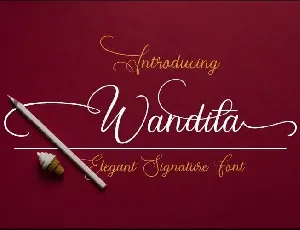 Wandita Script font