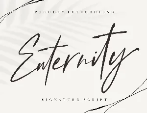 Enternity font