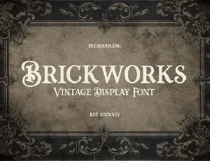 Brickworks font