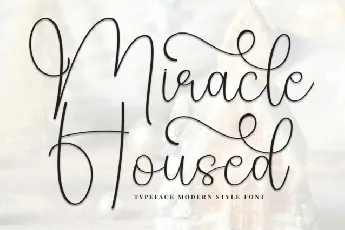 Miracle Housed Calligraphy font