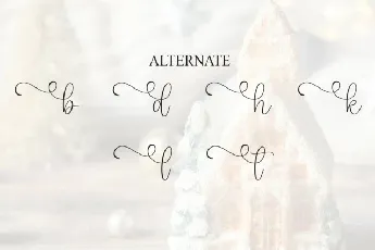 Miracle Housed Calligraphy font