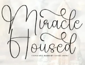 Miracle Housed Calligraphy font